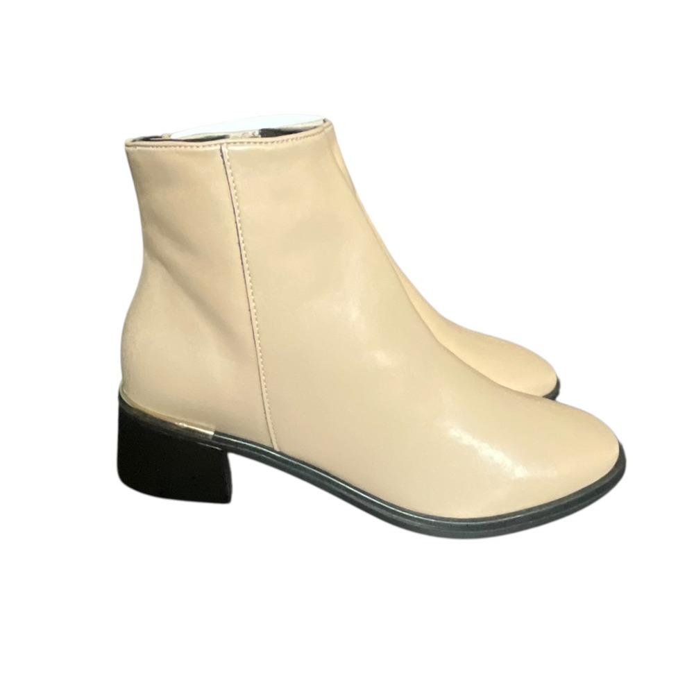 Italiana By Italian Shoemaker Boots Womens 8.5 Beige Zoriana Taupe Ankle Booties - Picture 6 of 16
